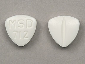 Pill MSD 712 White Three-sided is Vasotec