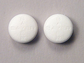 Pill BAYER BAYER BAYER BAYER White Round is Bayer Aspirin