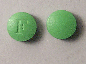 Pill F is Fergon ferrous gluconate 240 mg (iron 27 mg)