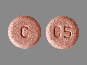 Pill C 05 Pink Round is Risperidone (Orally Disintegrating)
