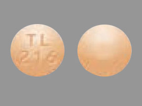 Pill TL 216 Brown Round is Spironolactone