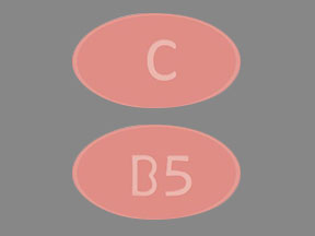 Pill C B5 Pink Oval is Montelukast Sodium (Chewable)