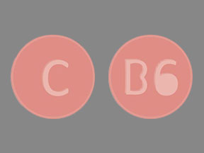 Pill C B6 Pink Round is Montelukast Sodium (Chewable)