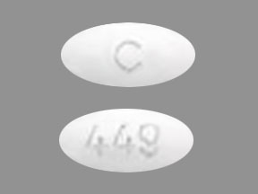 Pill C 449 White Oval is Irbesartan