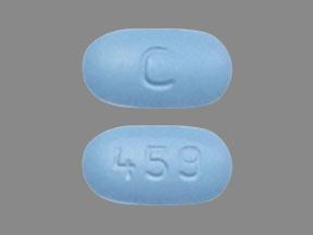 Pill C 459 Blue Capsule/Oblong is Paroxetine Hydrochloride