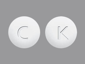 Pill C K White Round is Zolmitriptan (Orally Disintegrating)