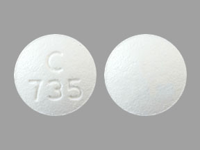 Pill C 735 White Round is Cyclobenzaprine Hydrochloride