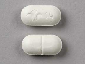 Pill Logo 14 is Ru-Hist Forte chlorpheniramine maleate 4 mg / phenylephrine hydrochloride 10 mg / pyrilamine maleate 25 mg