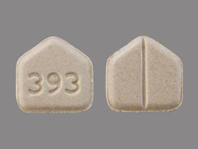 Pill 393 Peach Five-sided is Venlafaxine Hydrochloride