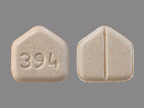 Pill 394 Peach Five-sided is Venlafaxine Hydrochloride