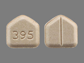 Pill 395 Peach Five-sided is Venlafaxine Hydrochloride