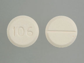 Pill 106 Peach Round is Bethanechol Chloride