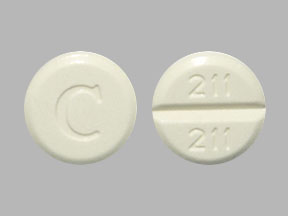 Pill C 211 211 Yellow Round is Clozapine