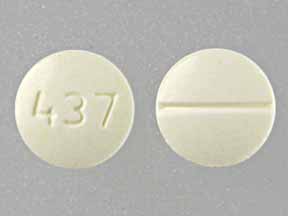 Pill 437 is Digoxin 125 mcg (0.125 mg)