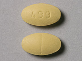 Pill 499 Yellow Oval is Mirtazapine