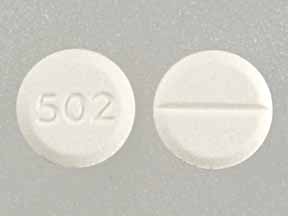 Pill 502 White Round is Tizanidine Hydrochloride