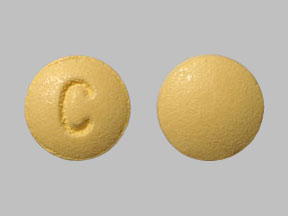 Pill C Yellow Round is Mirtazapine
