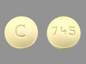 Pill C 745 Yellow Round is Prandin