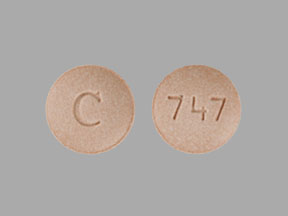 Pill C 747 Pink Round is Prandin