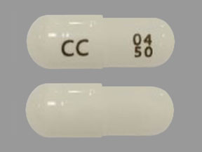 Pill CC 04 50 White Capsule/Oblong is Pregabalin