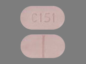 Pill C151 Pink Capsule/Oblong is Lamotrigine