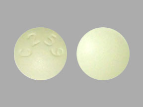 Pill C 259 Yellow Round is Solifenacin Succinate