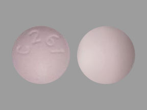 Pill C 261 Pink Round is Solifenacin Succinate