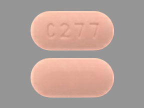 Pill C 277 Pink Capsule/Oblong is Valganciclovir Hydrochloride