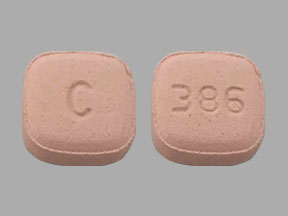 Pill C 386 Pink Four-sided is Ambrisentan
