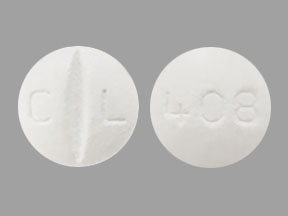 Pill C L 408 White Round is Metoprolol Succinate Extended-Release