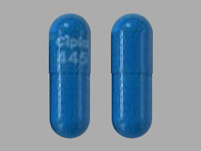 Pill Cipla 445 Blue Capsule/Oblong is Atazanavir Sulfate