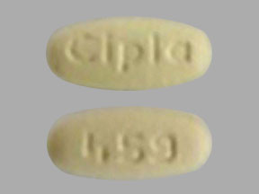 Pill Cipla 459 Yellow Elliptical/Oval is Fenofibrate