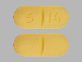 Pill 5 14 Yellow Capsule-shape is Abacavir Sulfate