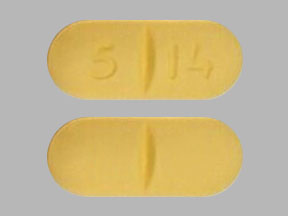 Pill 5 14 Yellow Capsule/Oblong is Abacavir Sulfate