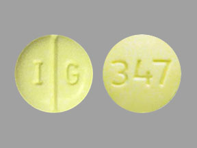 Pill I G 347 Yellow Round is Nadolol