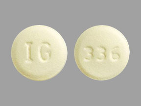 Pill IG 336 Yellow Round is Trospium Chloride