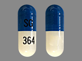 Omeprazole and sodium bicarbonate 40 mg / 1100 mg SG 364