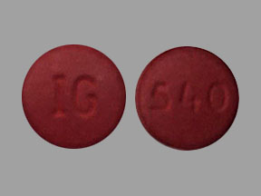 Pill IG 540 Red Round is Bupropion Hydrochloride