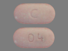 Pill C 04 Pink Capsule/Oblong is Fluconazole