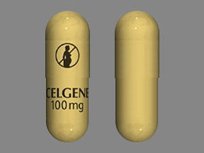 Pill CELGENE 100 mg DO NOT GET PREGNANT SYMBOL is Thalomid 100 mg