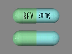 Pill REV 20 mg Blue Capsule/Oblong is Revlimid