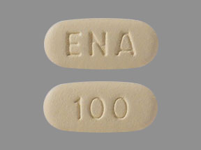 Pill ENA 100 Yellow Capsule/Oblong is Idhifa