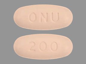 Pill ONU 200 Pink Oval is Onureg
