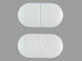 Pill Imprint H 114 (Methocarbamol 500 mg)