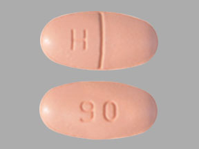 Pill H 90 Orange Capsule/Oblong is Levetiracetam