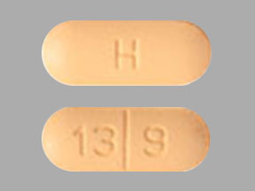 Pill H 13 9 Yellow Capsule/Oblong is Abacavir Sulfate