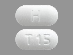 Pill H T15 White Capsule/Oblong is Tadalafil