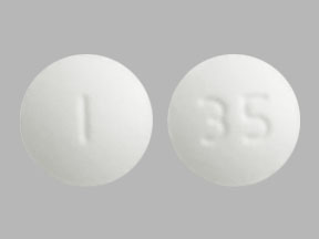 Pill I 35 White Round is Sildenafil Citrate