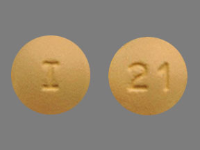 Pill I 21 Yellow Round is Donepezil Hydrochloride