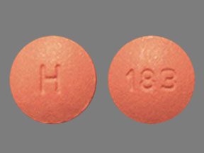 Pill H 183 Pink Round is Valsartan